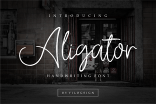 Aligator Font: A Handwritten Script for Crafters and Sellers