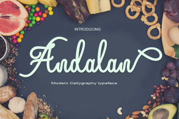Andalan Font: Modern Calligraphy for Small Business Branding