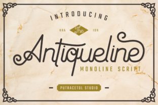 Antiqueline: A Refined Display Font for Editorial Storytelling