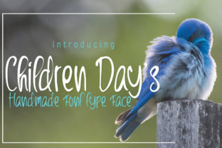 Children Day s Font: A Handwritten Typeface for Crafters and Product Makers