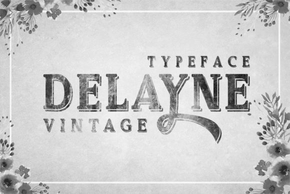 Delayne Script Font: Bold Shadows for Campaign Design