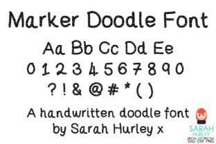 Marker Doodle Font: A Playful Typeface for Small Business Branding