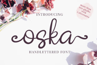 Oska Font: Elegant Handmade Calligraphy for Brand Design