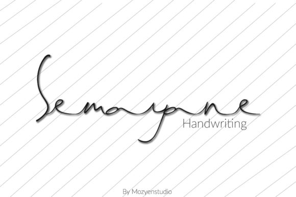 Semayane: A Handwritten Font Built for Your Handmade Products
