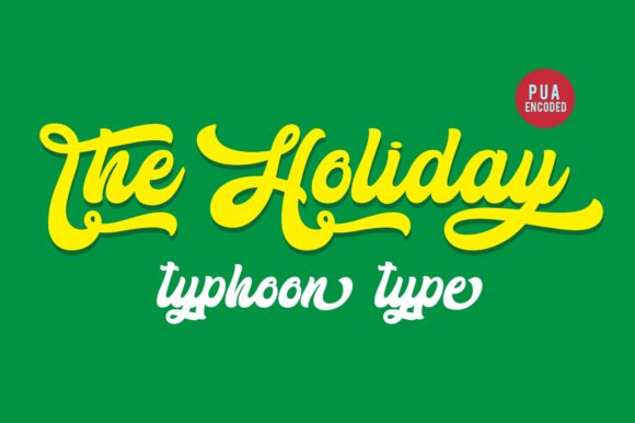 The Holiday Font: A Bold Script for Editorial Storytelling