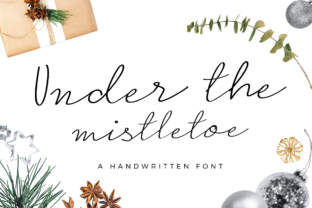 Under the Mistletoe: A Handwritten Script Font for Crafters