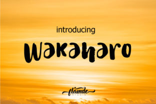 Wakaharo: A Bold Script Font for Playful Brand Identities